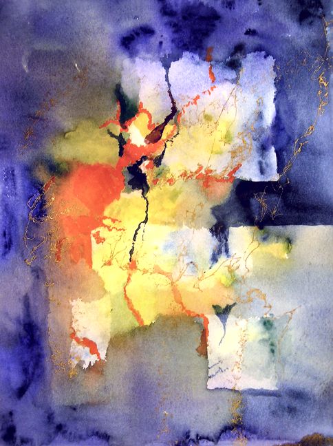 Painting - Acrylic Ink on Yupo: Enchanted Forest