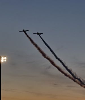10/20 Fly By Over McCamley Field