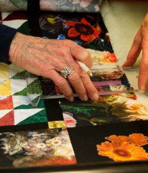 2/2 Marking Quilt For Quilting