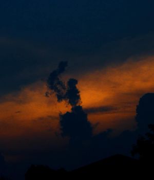 8/26 Wierd Clouds At Sunset