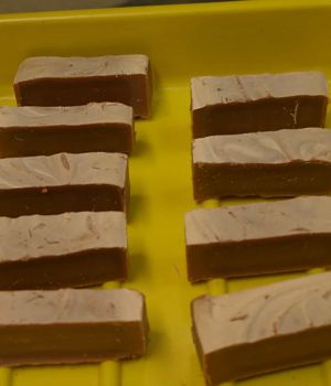 3/2 Repeating Pattern of Soap Bars Curing